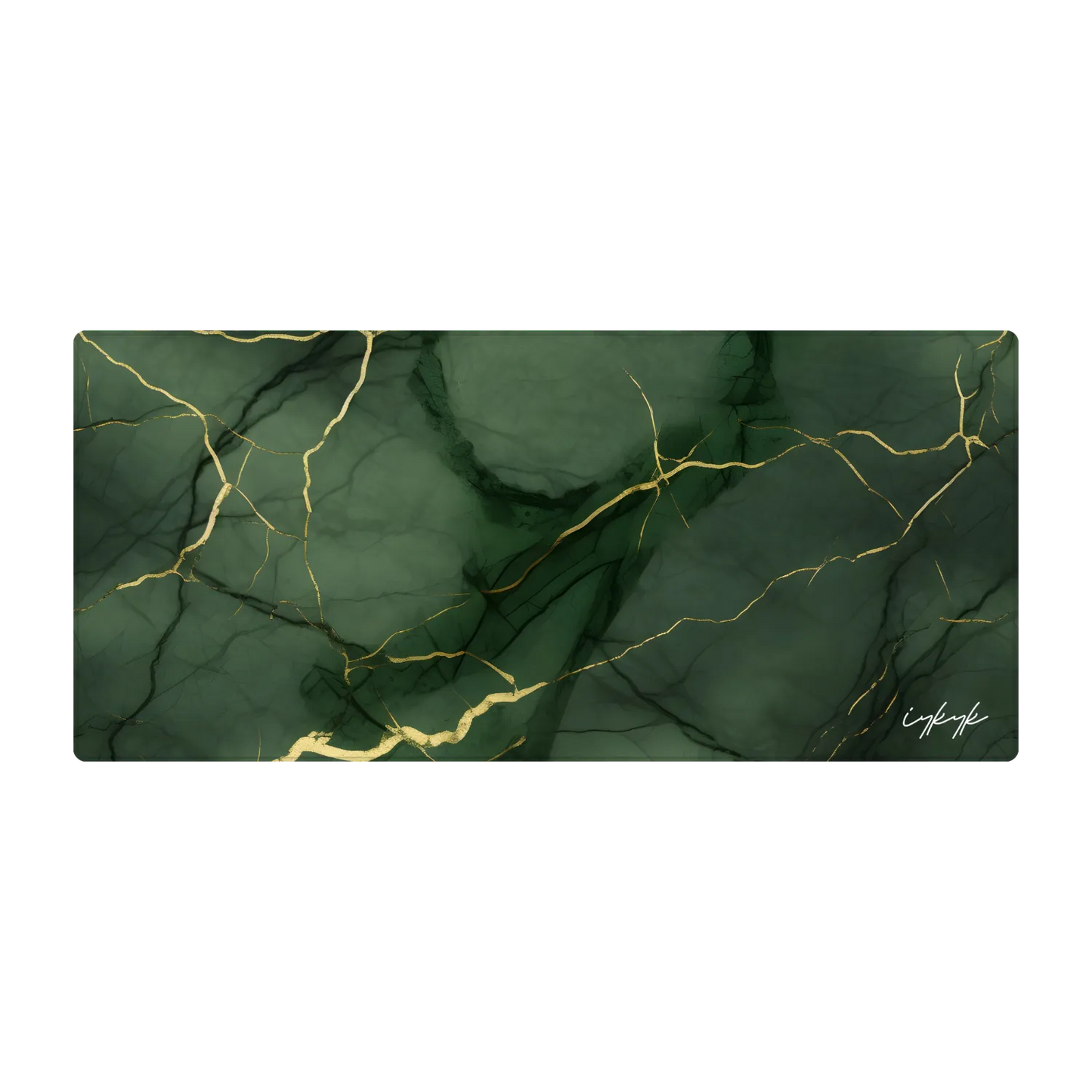 Bureaumat - Marble Green Gold Subtle