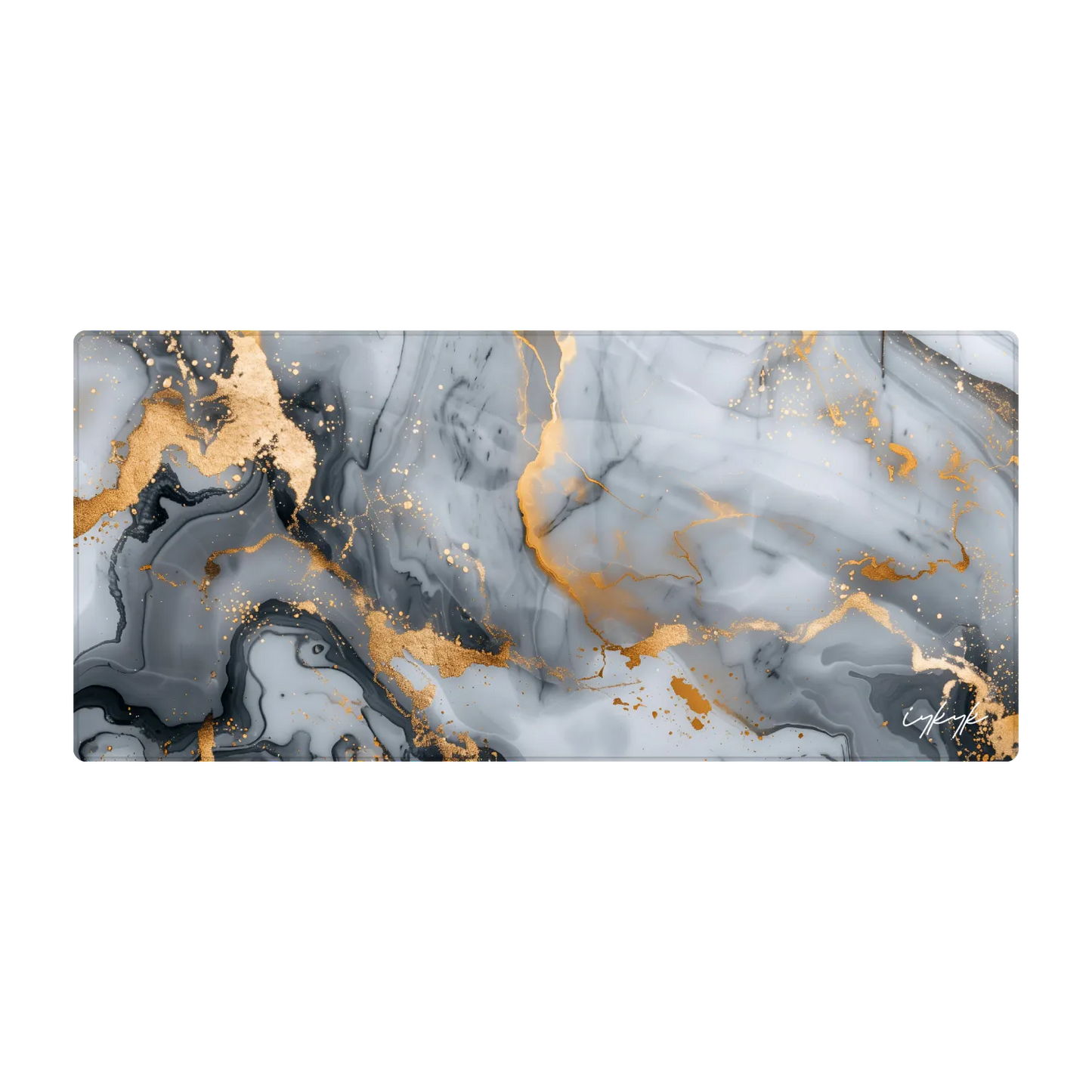 Bureaumat Marble Grey Gold