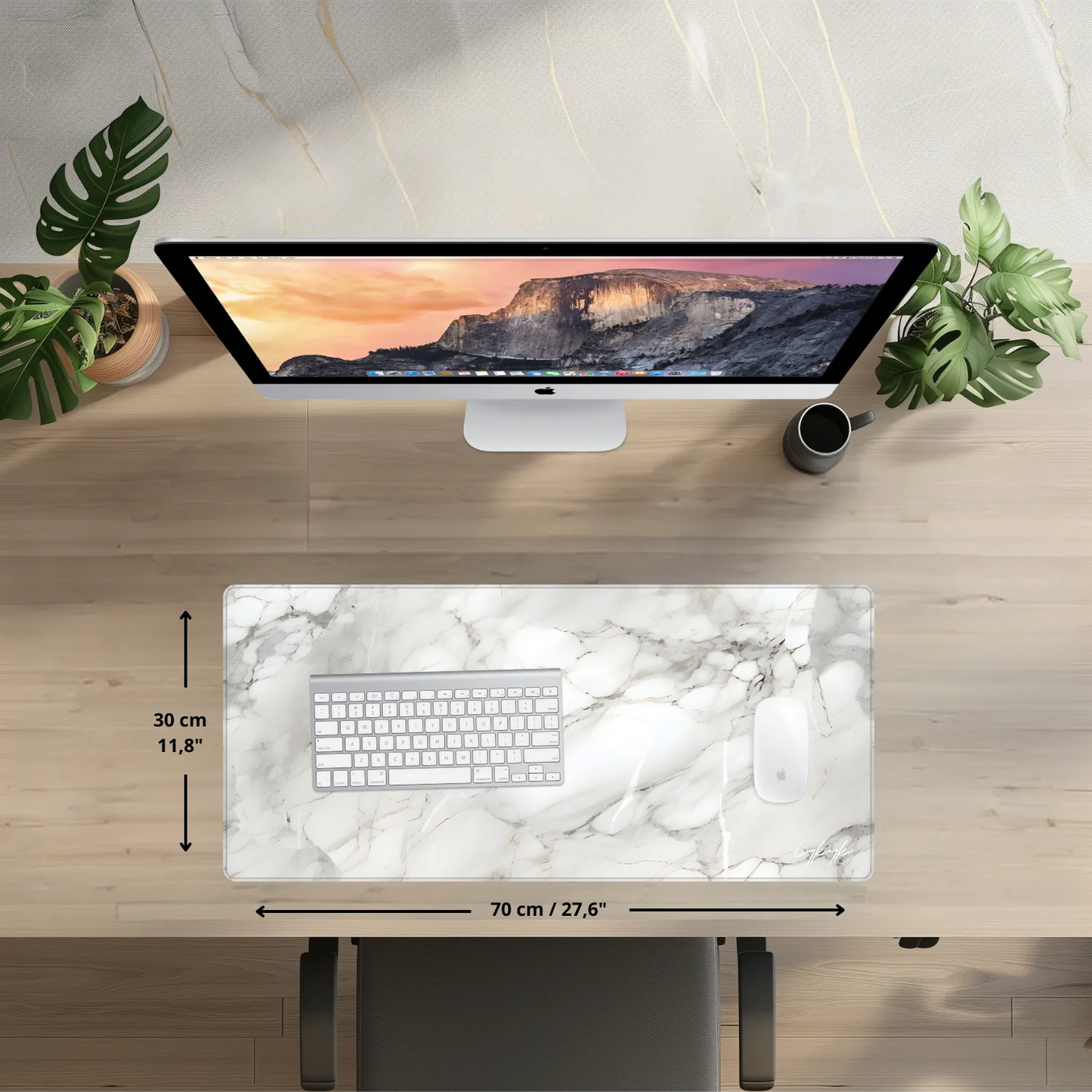 Bureaumat - Marble White