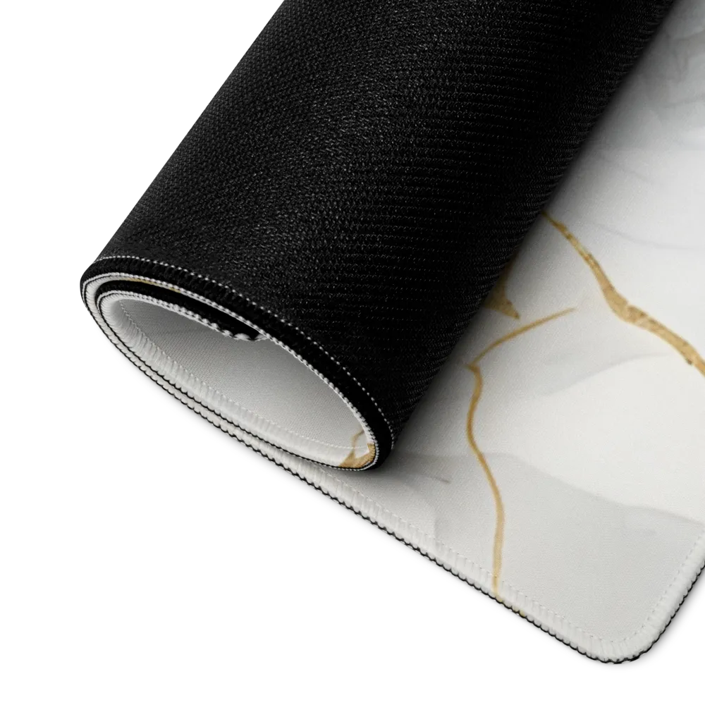 Bureaumat - Marble White Gold Subtle