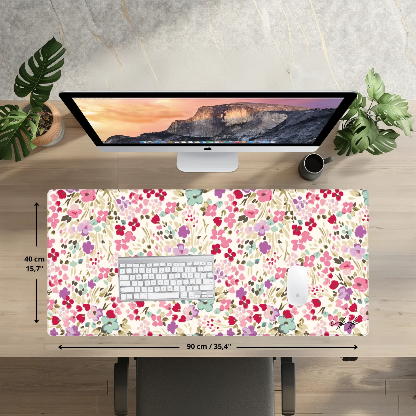 Bureaumat - Painted Flower Blush