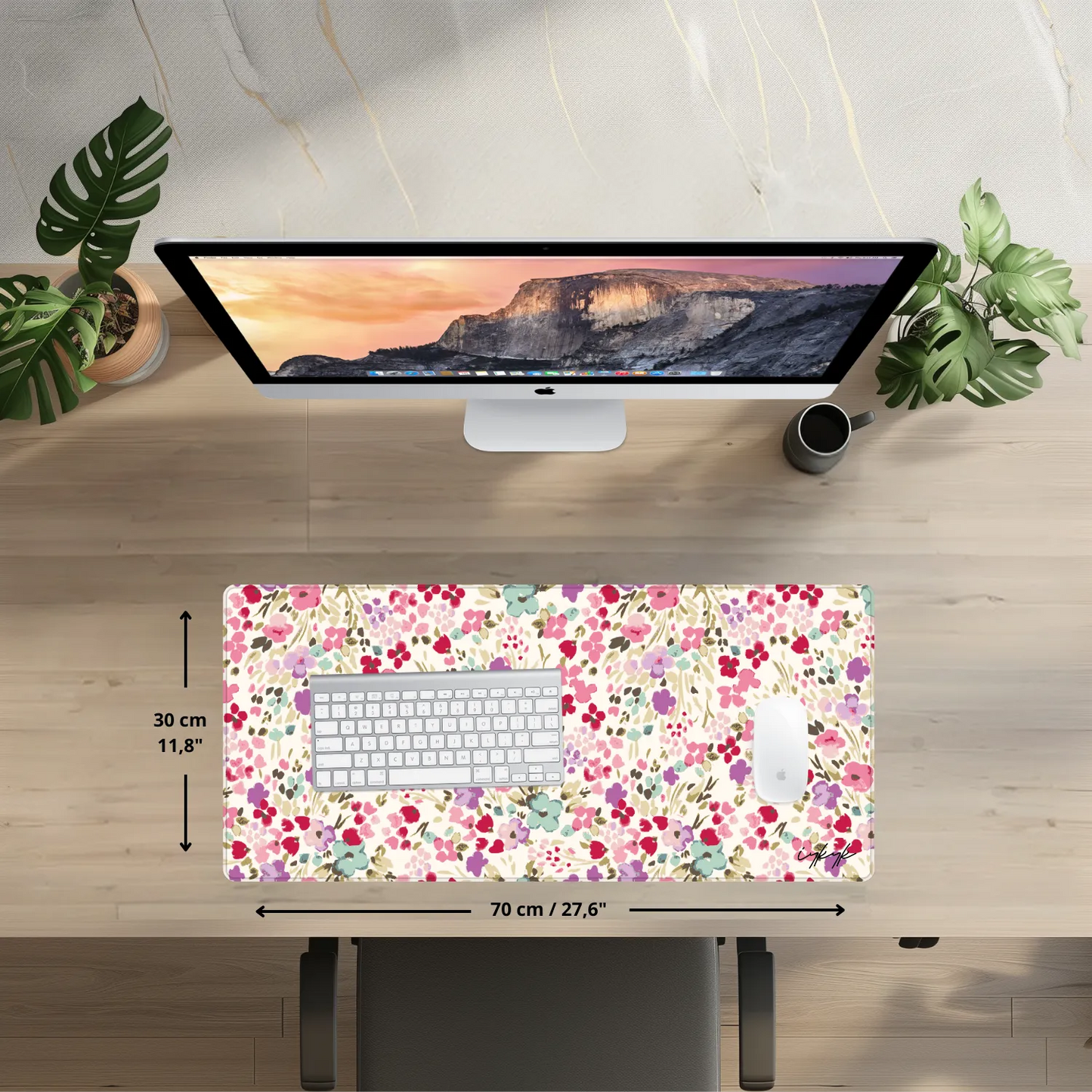 Bureaumat - Painted Flower Blush