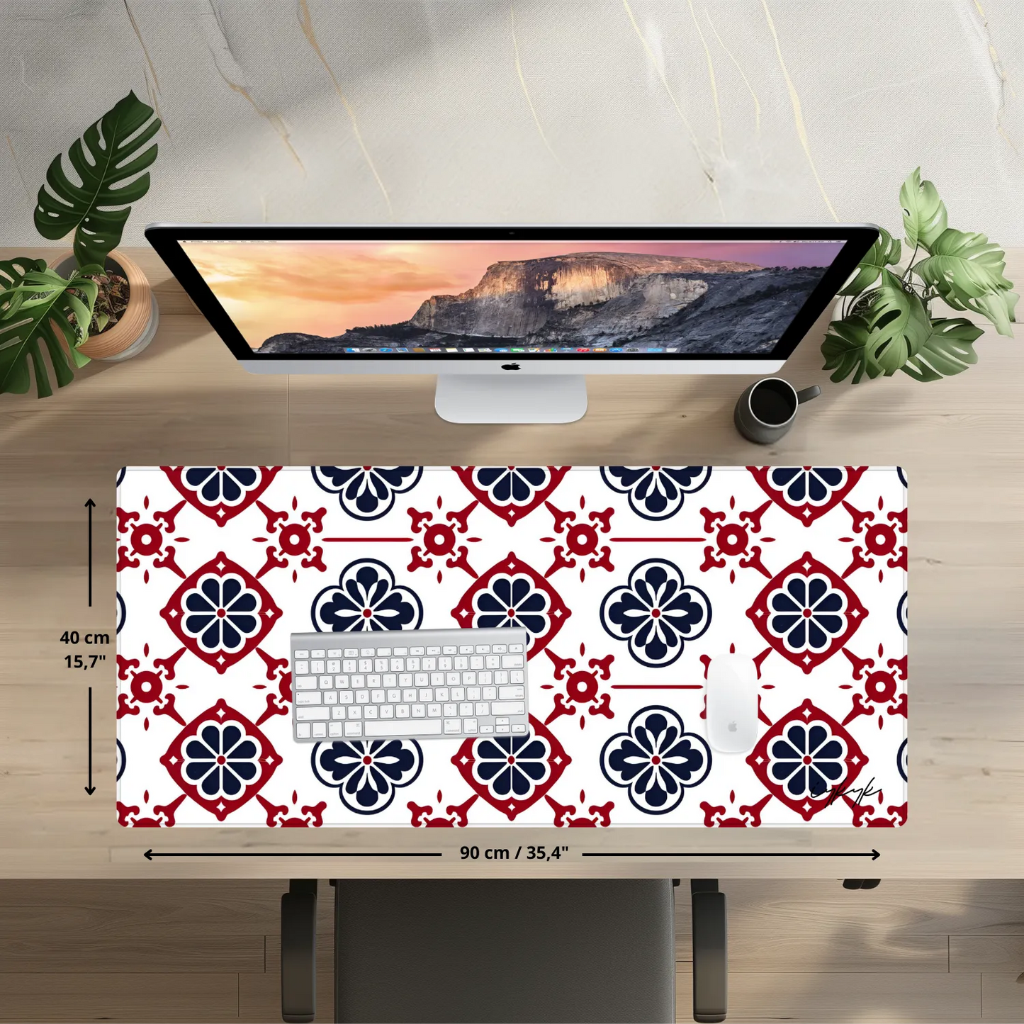 Bureaumat - Toyko Crest Red