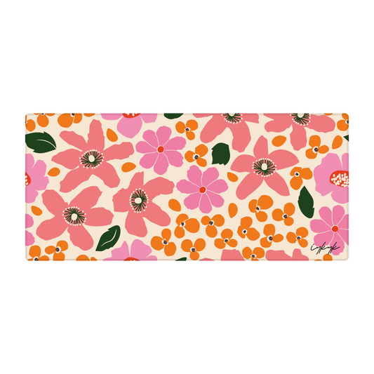Bureaumat - Bold Flowers Pink