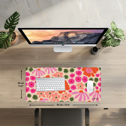 Bureaumat - Bold Flowers Pink