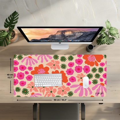 Bureaumat - Bold Flowers Pink