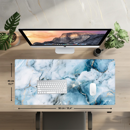 Bureaumat Marble Blue