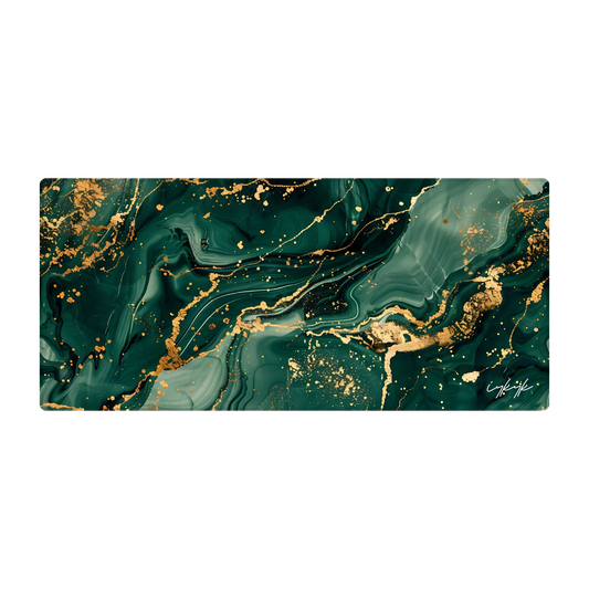 Bureaumat Marble Green Gold