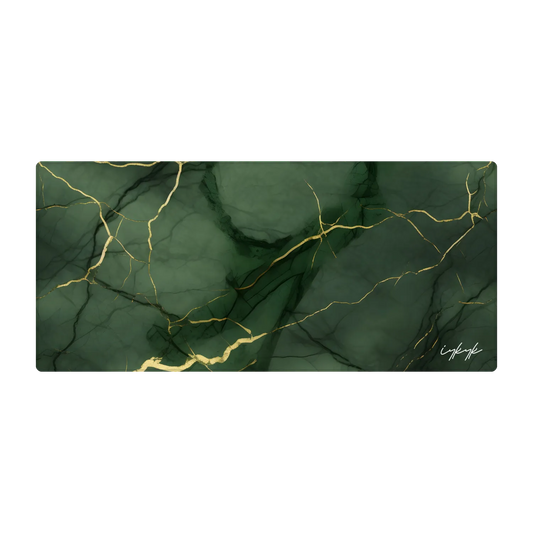 Bureaumat - Marble Green Gold Subtle