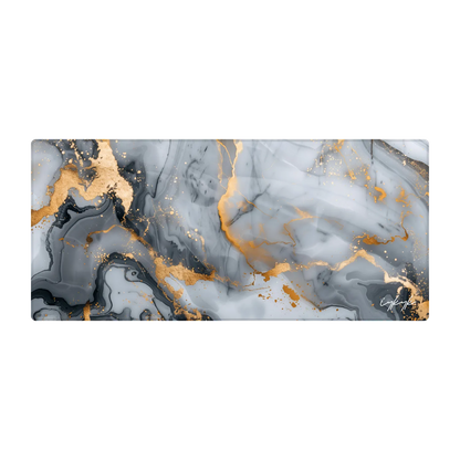 Bureaumat Marble Grey Gold
