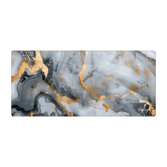 Bureaumat Marble Grey Gold