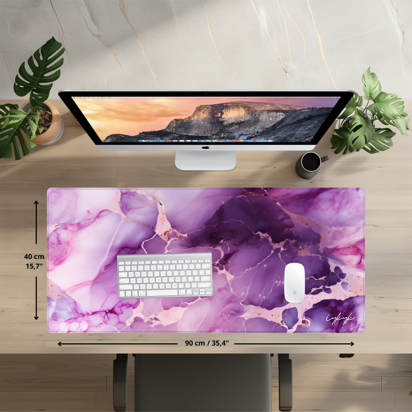 Bureaumat Marble Purple