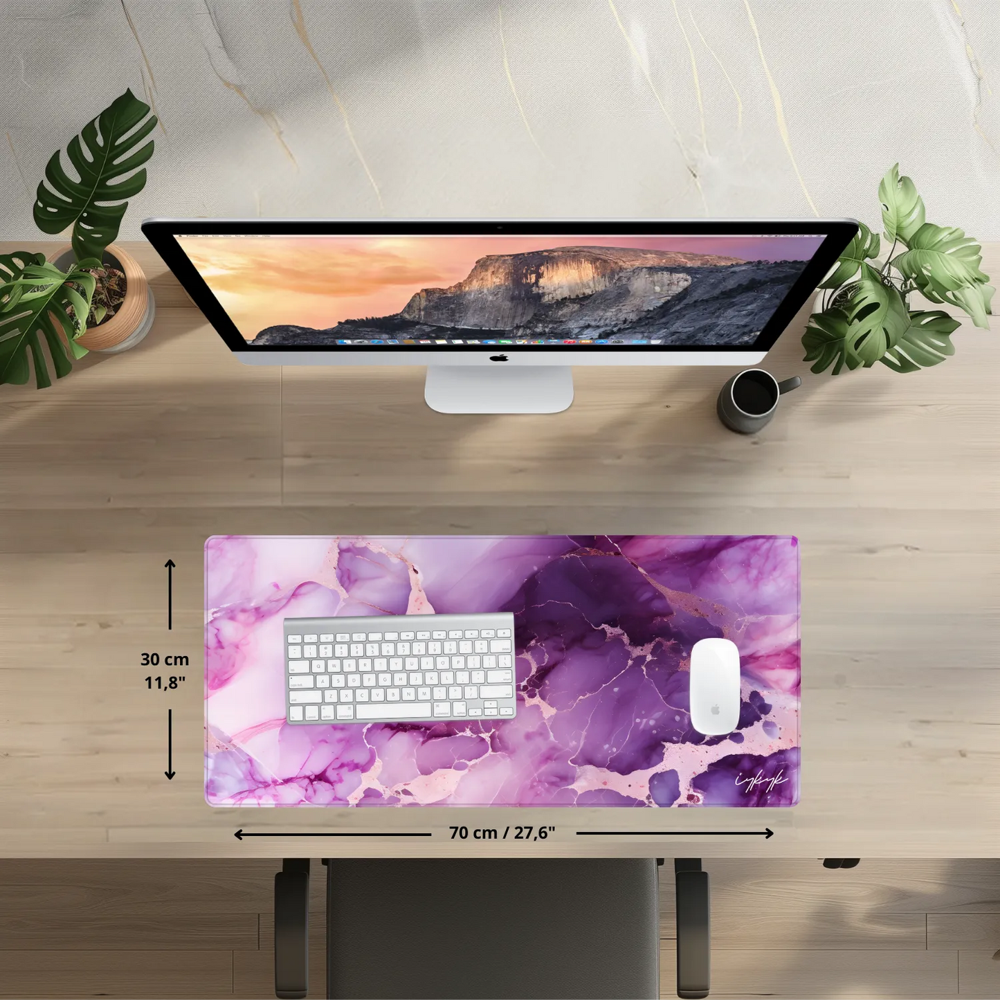 Bureaumat Marble Purple